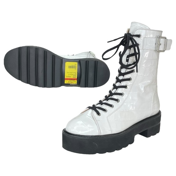 Stuart Weitzman Ryder Ultralift White Leather Womens Bootie Size 8M - Picture 12 of 14